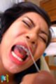 Busty Poy on her knees sucking cock receiving facial cumshot