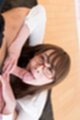 Breasty office lady Kisaki Aya on her knees sucking cock