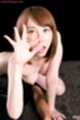 Busty Kisaki Aya giving handjob nude and licking cum fingers
